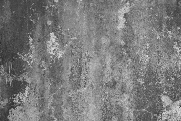 Old Concrete wall In black and white color, cement wall, broken wall, background texture, stone flor