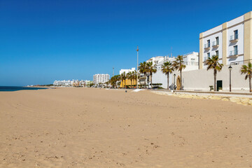 View of the Beach in Rota, Cadiz, Spain © Siur
