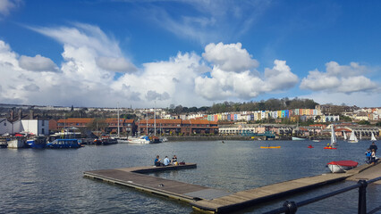 Fototapeta na wymiar A view of Bristol marina