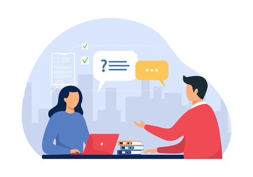 Interview Icon Vector