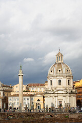 Obraz premium The Church of the Most Holy Name of Mary at the Trajan Forum, Rome, Italy