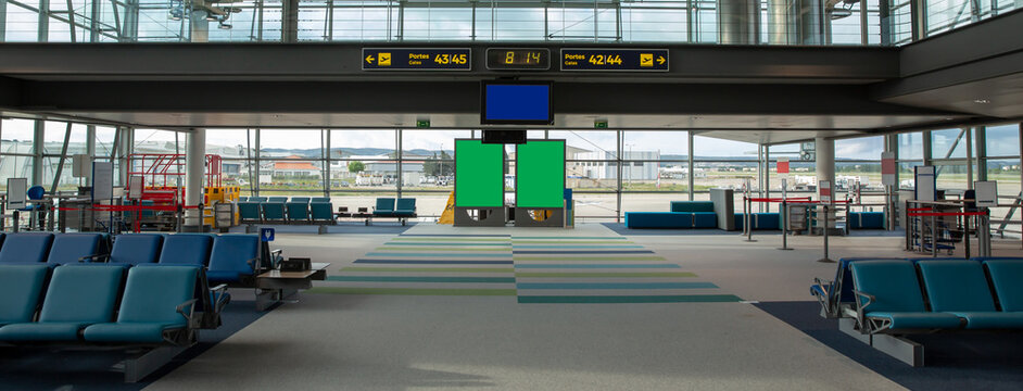 Airport terminal waiting room - Banner design