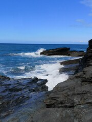 Obraz premium crashing sea