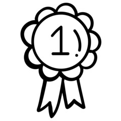Obraz premium Ribbon Badge