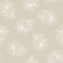 Floral Brush strokes Seamless Pattern Design