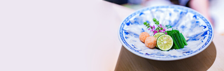 ふぐ　ふぐ刺し　てっさ　てっぽう