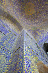 Decorations of Imam mosque, Esfahan, Iran