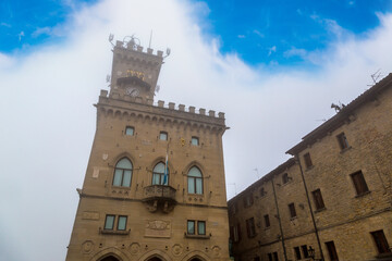 Fototapeta na wymiar Public Palace in San Marino