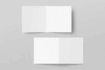 Square Bifold Brochure or Greeting/ Invitation Card Mockup