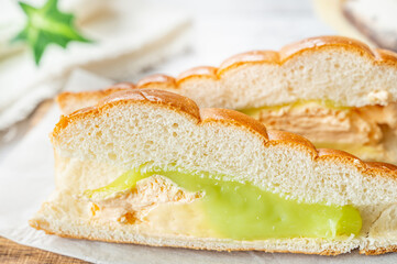 メロンクリームパン