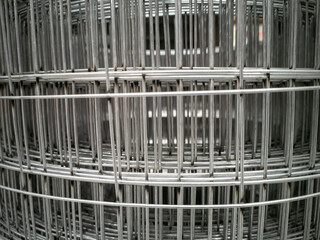 Metal construction reinforcing mesh.