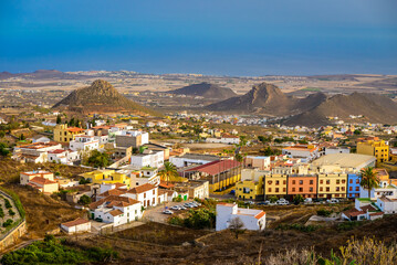 View of "Arona" neighborhood, in south of Tenerife island (Canary Islands, Spain).