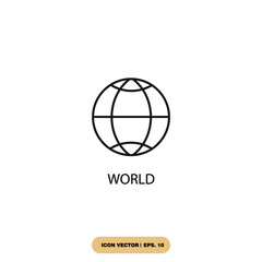 world icons  symbol vector elements for infographic web