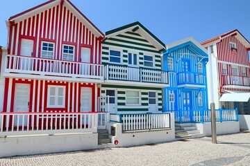 Portugal Costa Nova striped homes