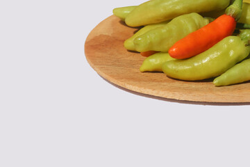 Fresh chili peppers background