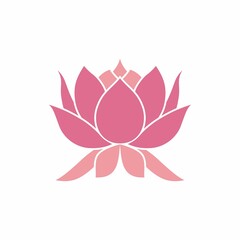 Lotus Flower Vector Illustration For Logo Or Icon
