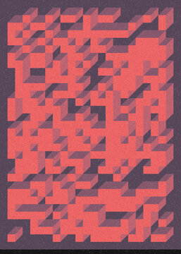 Implementation of Edward Zajec&rsquo;s &ldquo;Il Cubo&rdquo; from 1971. Essentially a Truchet tile set of 8 tiles and rules for placement art illustration