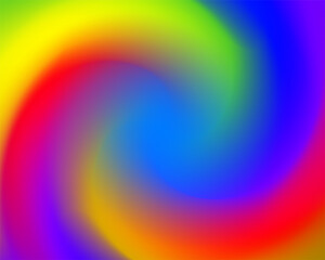 Fototapeta premium Bright rainbow swirl abstract background. Vector twist wallpaper design. Shiny blur backdrop.