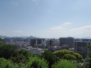 比治山公園富士見展望台より望む広島の街並み(広島県広島市)