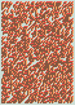 Implementation of Edward Zajec&rsquo;s &ldquo;Il Cubo&rdquo; from 1971. Essentially a Truchet tile set of 8 tiles and rules for placement art illustration