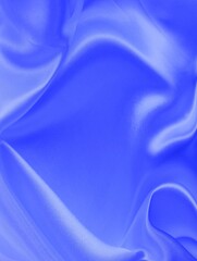 Blue silk material with pleats.