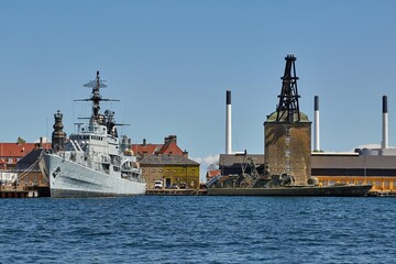 Copenhagen docks with warships