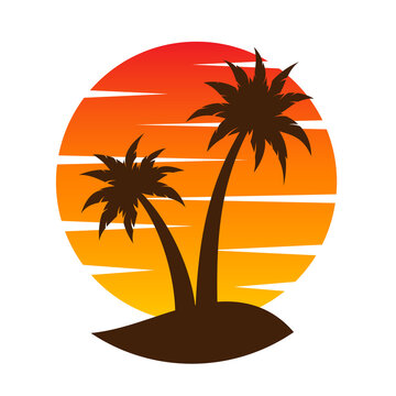 Palm Tree Sunset Circle Images – Browse 3,939 Stock Photos, Vectors, and  Video | Adobe Stock