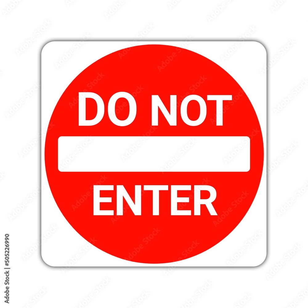 Wall mural Do not enter sign icon 