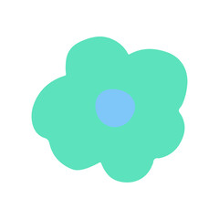 colorful retro flowers