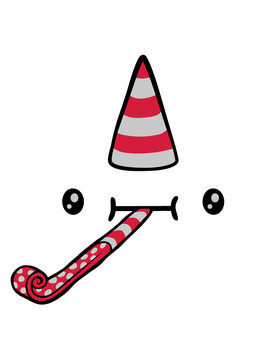 Niedliches Geburtstag Gesicht 