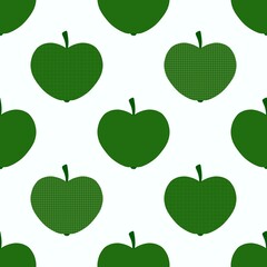Autumn seamless apples pattern for fabrics and textiles and packaging 
