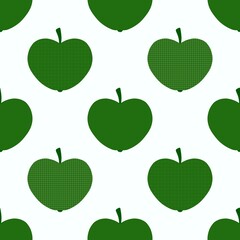 Autumn seamless apples pattern for fabrics and textiles and packaging 