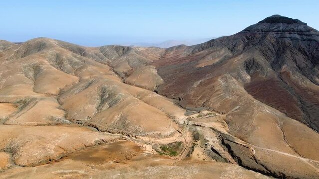 Drohen 4k Fuerteventura Gebirge um Montaña Cardón
