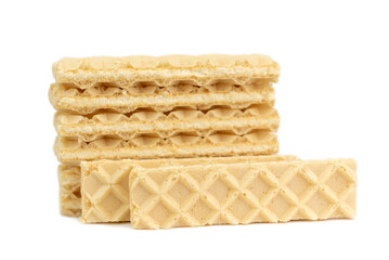 The wafers with vanilla flavoured cream