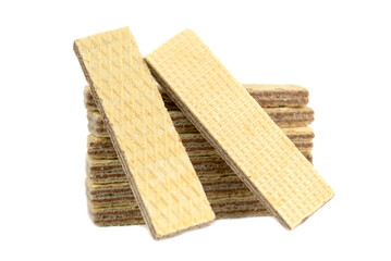 The wafers with cocoa flavoured cream