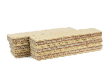 The wafers with cocoa flavoured cream