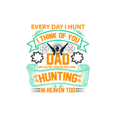 hunting t-shirt design template