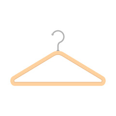 Clothes hanger icon. Color silhouette. Front side view. Vector simple flat graphic illustration. Isolated object on a white background. Isolate.