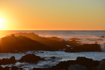 Sunset on beach