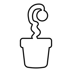 potted plant ouline icon