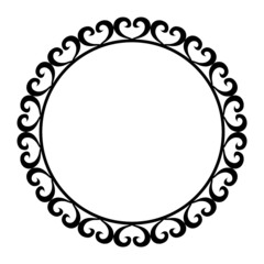 heart art circle frame