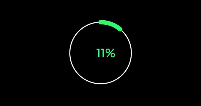 11% circle percentage diagrams modern animation design