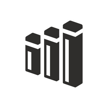 Cube infographic icon