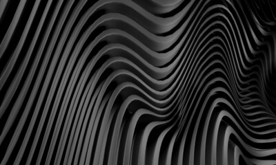 Dark elegance stripes waves pattern background