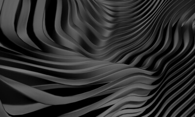 Dark elegance stripes waves pattern background