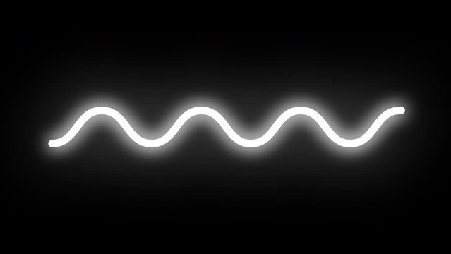 Simple Loopable trendy squiggle line animation in 4K 60 fps high resolution. Easy to use. Loop. 
