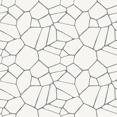 Seamless pattern with stone floor texture. Hand drawn vector illustration. Flat colors, easy to recolor.