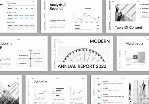 Modern Annual Report Presentation Layout