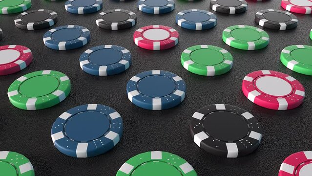Poker chips. Computer generated 3d render