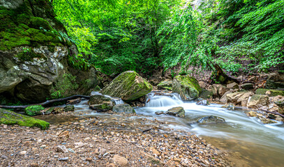 Smaal river in the region Mùllerthal in Luxembourg